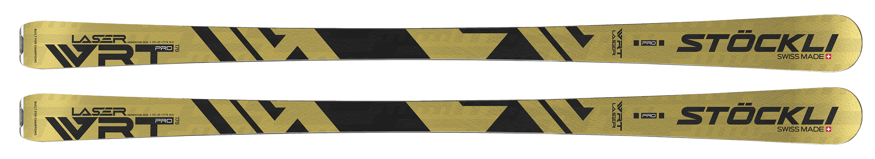 Zlatý pár Stöckli Laser WRT Pro Gold Limited Edition