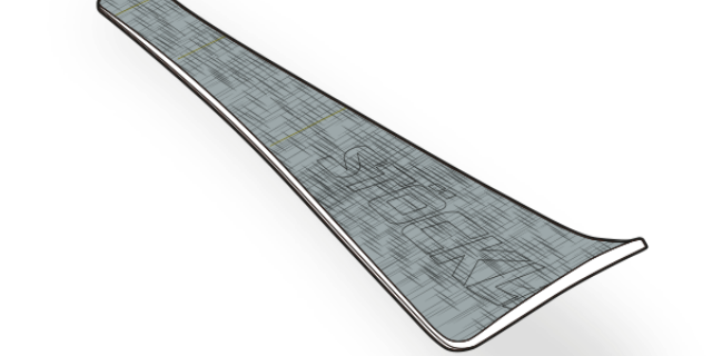 TITANAL TECHNOLOGY

   grafika přímo aplikovaná na kartáčovaný vrchní list Titanalu  Výhody
    unikátní design - exkluzivní Stöckli    snížení hmotnosti