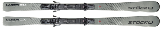 Lyže Stöckli Laser CX + vázání SRT12 + deska SRT Speed D20 – černá 2025/26