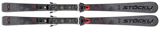 Lyže Laser CX + Vázání SRT12 + Deska SRT Speed D20, Červená, Černá 2022/23