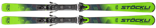 Lyže Laser SX + Vázání SRT12 + Deska SRT Speed D20, Zelená, Černá