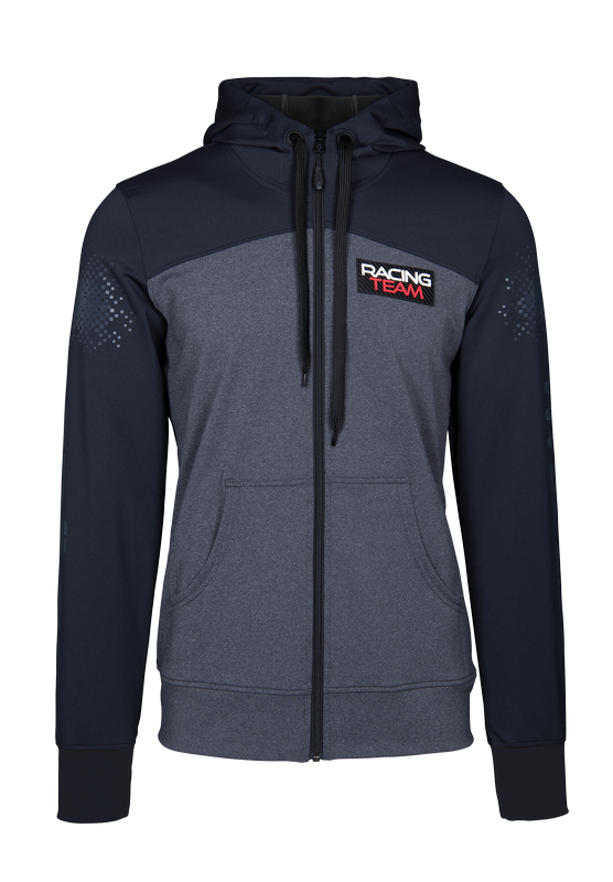 Pánská mikina fullzip s kapucí, antracit, černá 2022/23