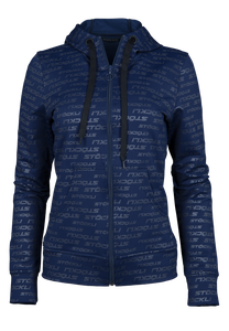 Dámská mikina s kapucí fullzip, námořnická modř