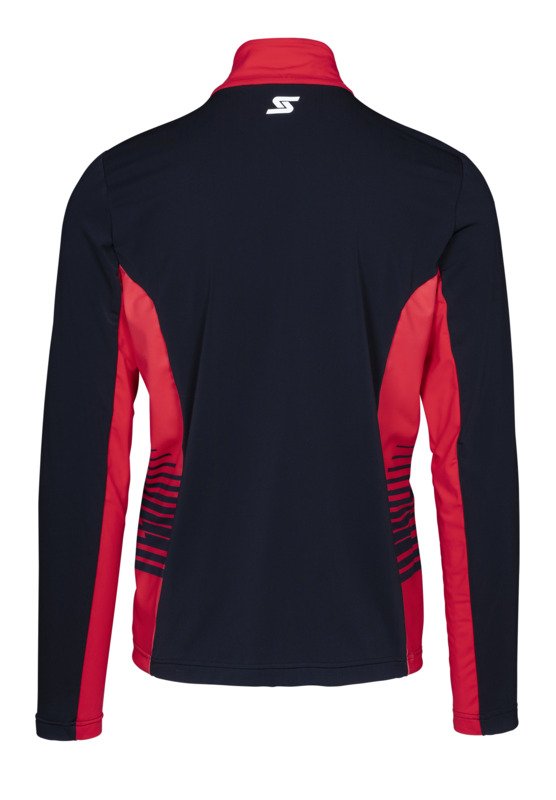 Pánské funkční tričko s dlouhým rukávem, černá, červená 2023/24