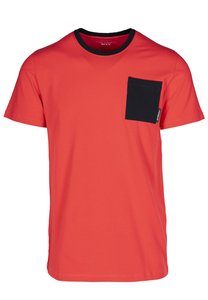 Pánské tričko s kapsou, červená