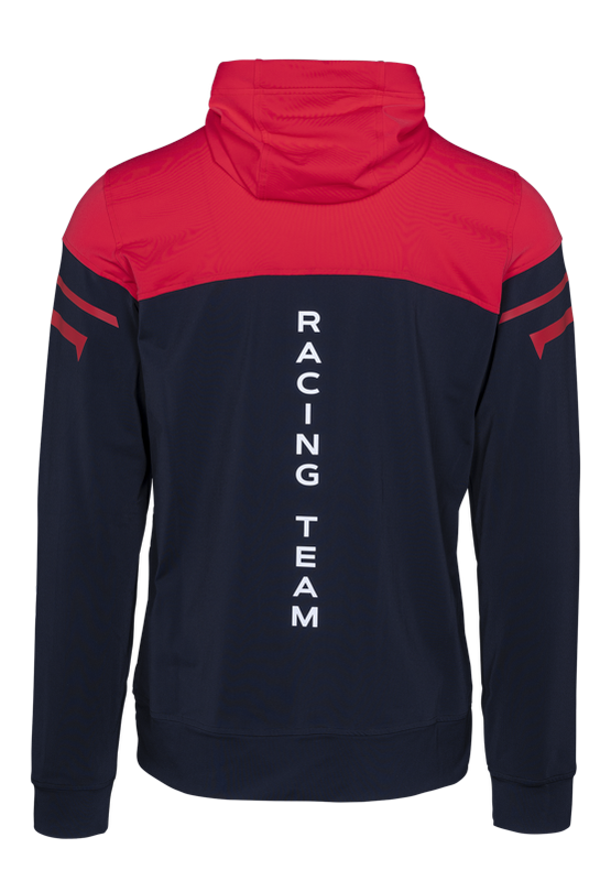 Pánská mikina fullzip s kapucí WRT, černá, červená 2024/25