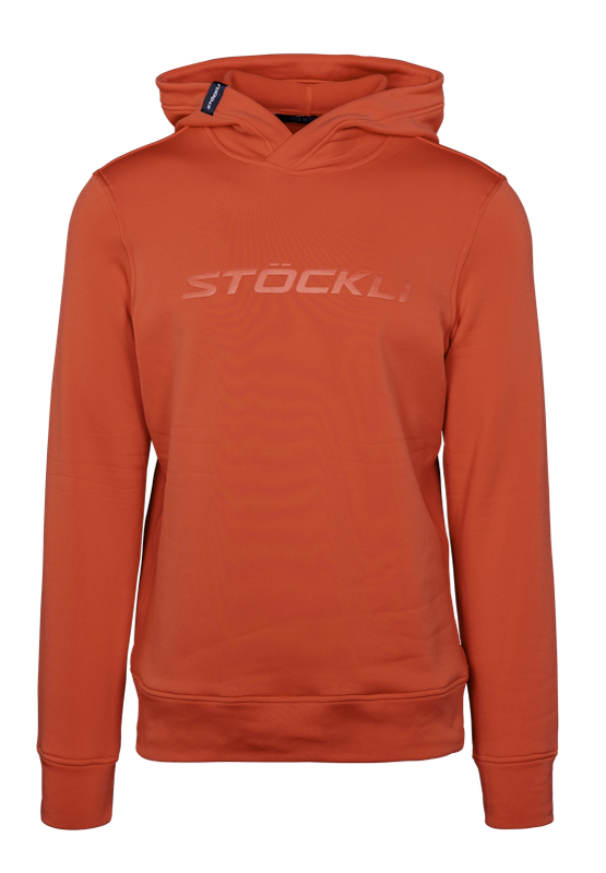 Pánská mikina s kapucí oranžová, černá 202/25