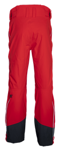 Pánské lyžařské kalhoty fullzip, červená
