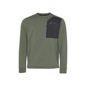 Pánský svetr Stöckli Crewneck melange – mechově zelená 2026/27