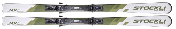 Lyže Stöckli Laser MX + vázání MC12 + deska MC Fullflex D20 – černá matná/lesklá 2026/27
