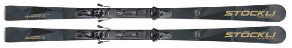 Lyže Stöckli Laser WRT PRO MO EDT + vázání SRT12 + deska SRT Carbon D20 – černá matná/lesklá 2026/27