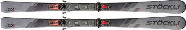 Lyže Stöckli Laser CX + vázání SRT12 + deska SRT Speed D20 – červená 2026/27