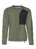 Pánský svetr Stöckli Crewneck melange – mechově zelená 2026/27