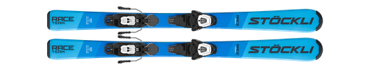 Dětské lyže Race Team + Vázání SALO-L6 J70 black, white, černá, bílá