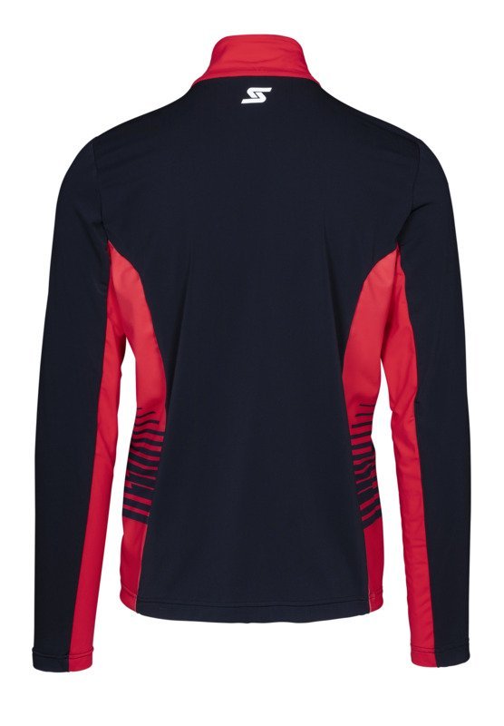 Pánské funkční tričko s dlouhým rukávem, černá, červená 2024/25