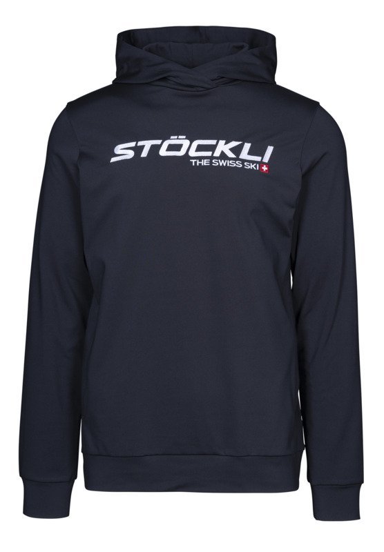 Pánská mikina s kapucí THE SWISS SKI, černá 202/25