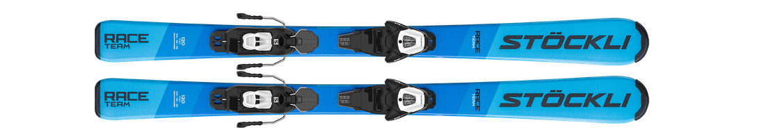 Dětské lyže Race Team JR + Vázání SALO-L6 J70 černá, bílá 2023/24