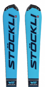 Dětské lyže Laser WRT SL FIS + Vázání WRT 10 + Deska WRT Kids D41, černá, bílá